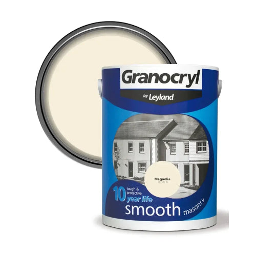 Leyland Granocryl Smooth Masonry Paint - Magnolia 5 Litre