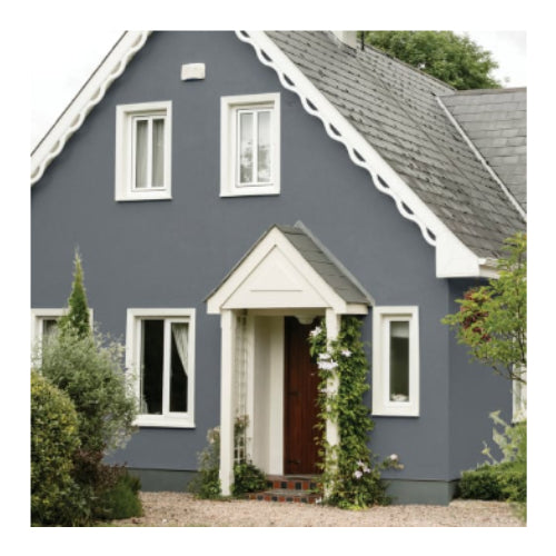 Sandtex Microseal Ultra Smooth Weatherproof Masonry Exterior Wall Paint - Slate Grey - 5L