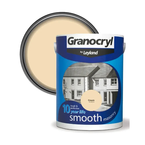 Leyland Granocryl Smooth Masonry Paint - Cream 5 Litre