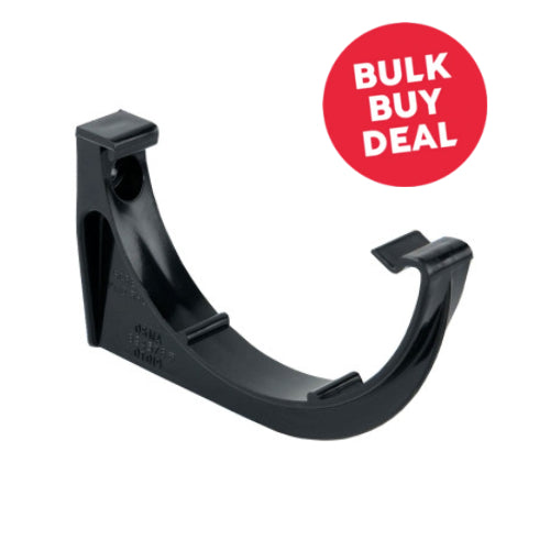 uPVC Half Round Gutter Fascia Bracket - Black