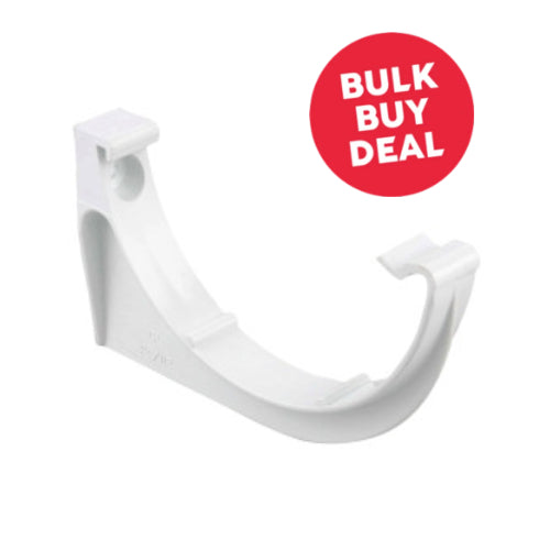 uPVC Half Round Gutter Fascia Bracket - White