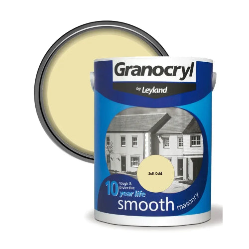 Leyland Granocryl Smooth Masonry Paint - Soft Gold 5 Litre