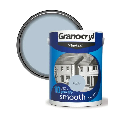 Leyland Granocryl Smooth Masonry Paint - Spray Blue 5 Litre