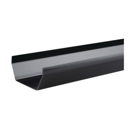 uPVC Square Gutter - Black 4m