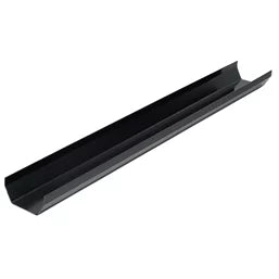 uPVC Square Gutter - Black 4m