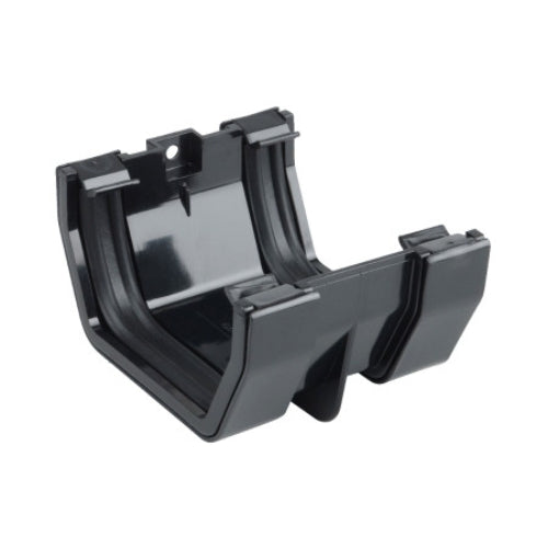 uPVC Square Gutter Union - Black