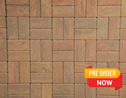 Concrete Block Paving 200mm x 100mm x 50mm - Autumn Mix