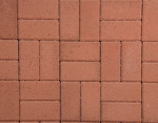 Concrete Block Paving 200mm x 100mm x 50mm - Red