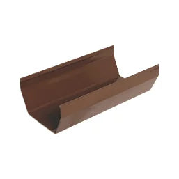 uPVC Square Gutter - Brown 4m