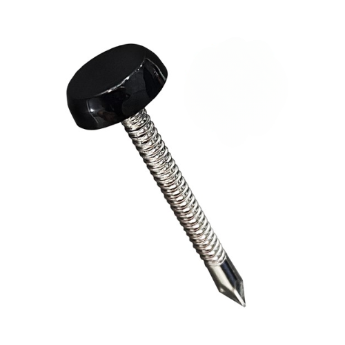 Fascia Nails Plasatic Head Black (100/Box)