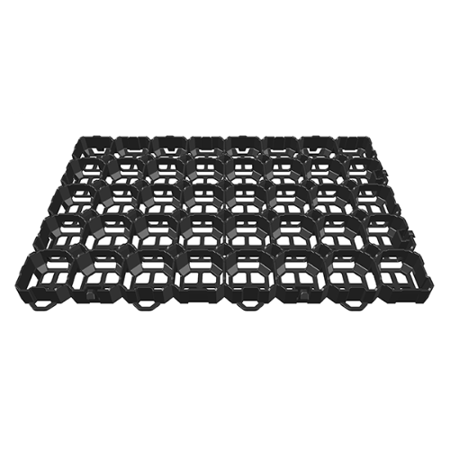 Black Flush Groundgrid recycled plastic gravel and grass reinforcement grid 570mm x 380mm x 40mm
