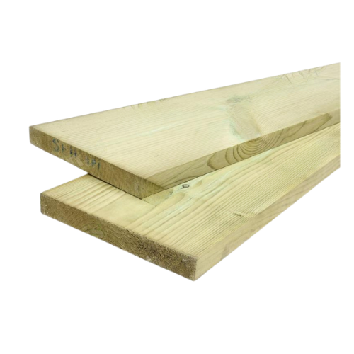 25mm x 150mm Treated Planed Softwood PAR Timber (6'' x 1'') Finish 20mm x 144mm