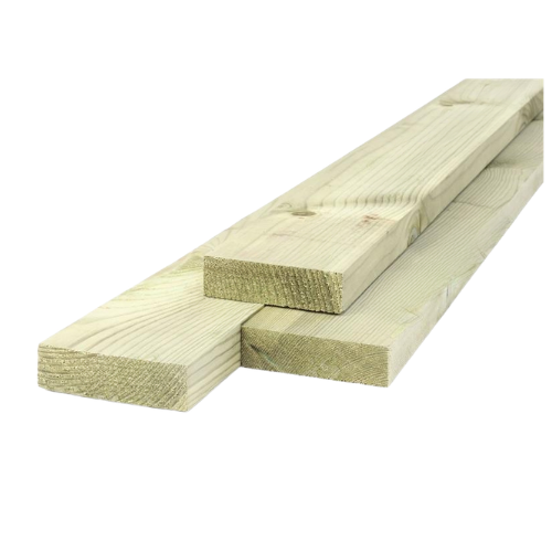 25mm x 75mm Treated Planed Softwood PAR Timber (3'' x 1'') Finish 20mm x 69mm