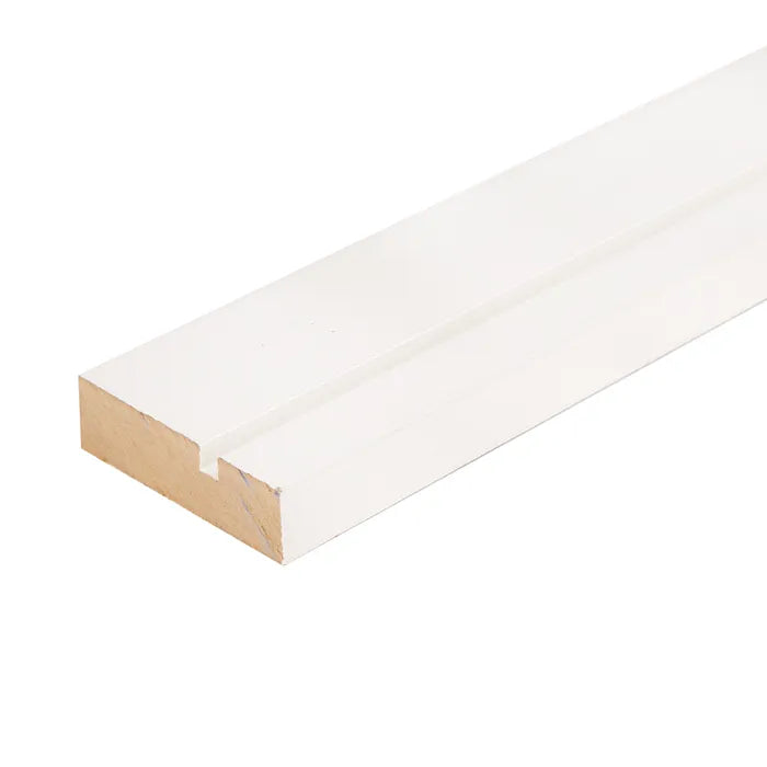 MDF White Primed Grooved Architrave 69mm x 18mm x 4.4m