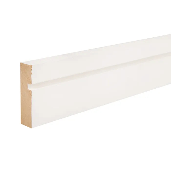 MDF White Primed Grooved Architrave 69mm x 18mm x 4.4m