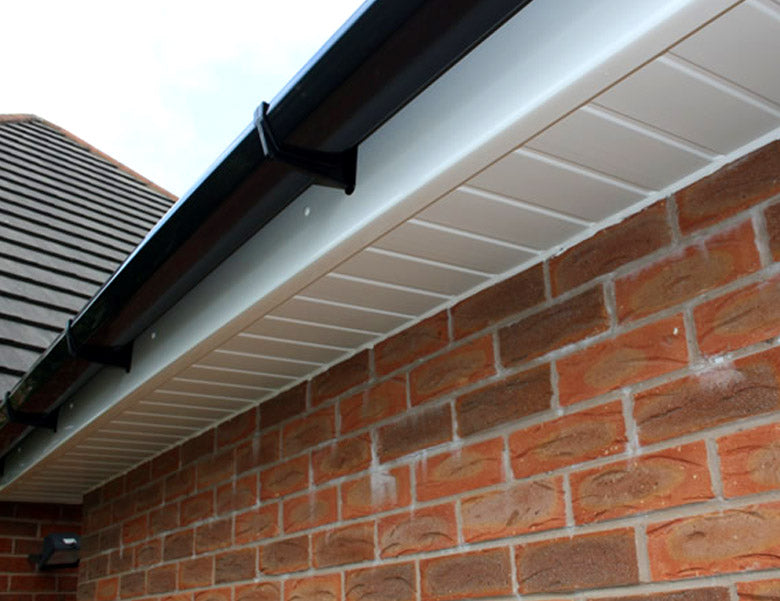 White Hollow Soffit Board 300mm x 5m