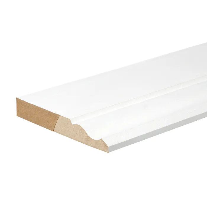 MDF White Primed Ogee Skirting 119mm x 18mm x 4.4m