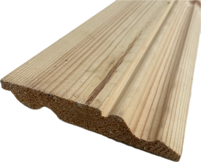 Torus/Ogee Pine Skirting 125mm x 25mm (Finish size 119mm x 20mm)