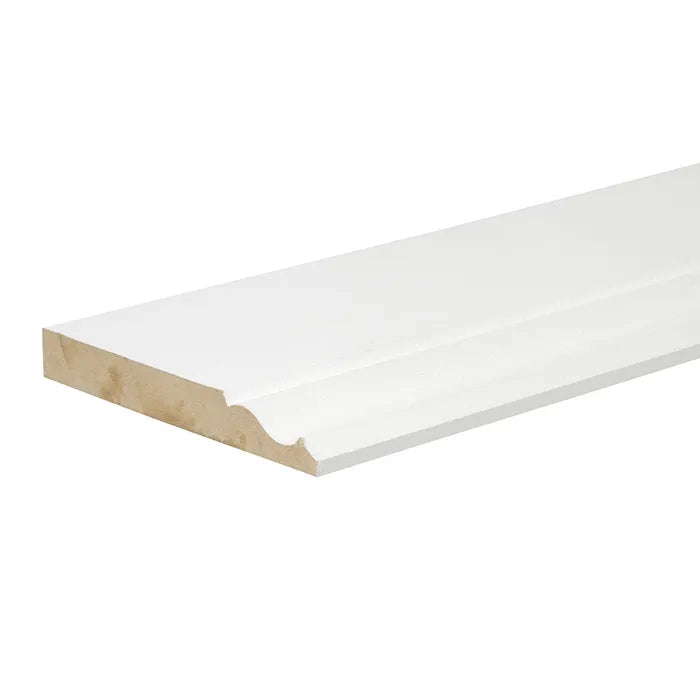 MDF White Primed Ogee Skirting 144mm x 18mm x 4.4m