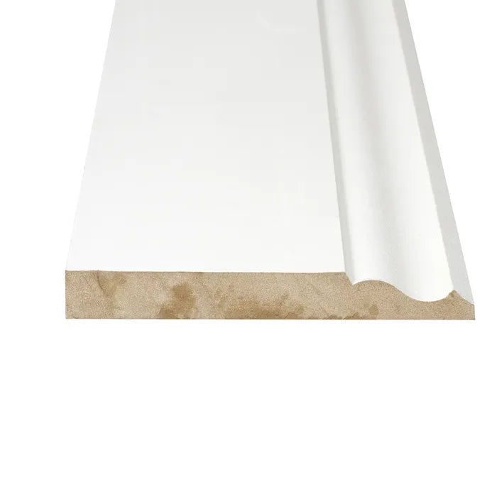 MDF White Primed Ogee Skirting 144mm x 18mm x 4.4m