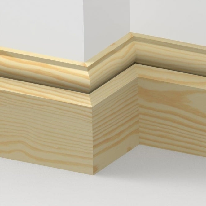 Torus/Ogee Pine Skirting 175mm x 25mm (Finish size 169mm x 20mm)