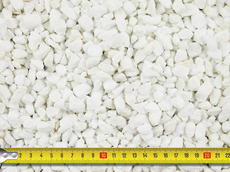 Polar White Marble Gravel 10mm Bulk Bag