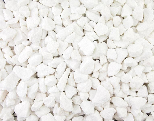 Polar White Marble Gravel 20mm Bulk Bag