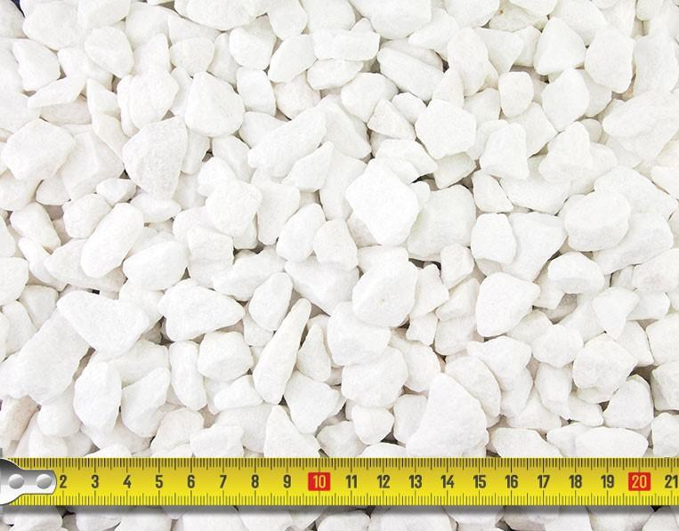 Polar White Marble Gravel 20mm Bulk Bag