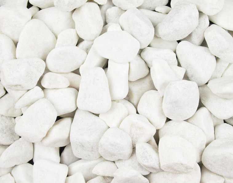 Polar White Pebbles 20mm - 50mm Bulk Bag