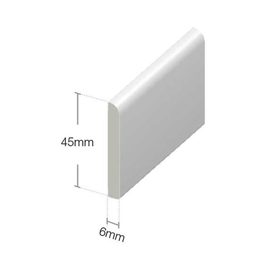 White Trim / Architrave 45mm x 5m