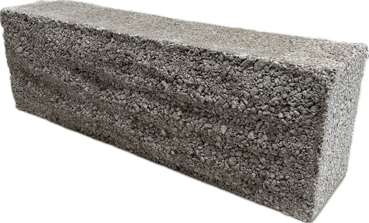 Rockface Concrete Block 100mm wide