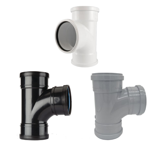 110mm Soil Pipe 92.5 Degree Branch Triple Socket | Davies DIY
