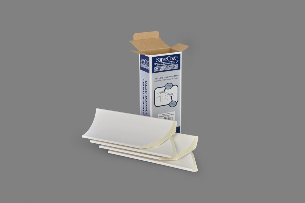 SuperCove Lightweight Coving 127mm – Internal Corner x 2 sets