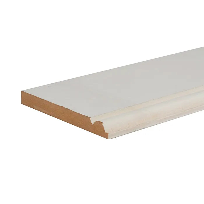 MDF White Primed Torus Skirting 169mm x 18mm x 4.4m