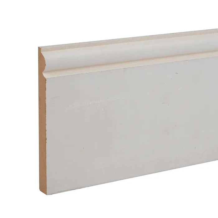 MDF White Primed Torus Skirting 169mm x 18mm x 4.4m