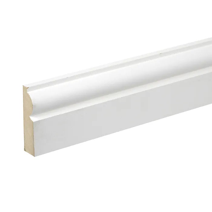 MDF White Primed Torus Architrave 69mm x 18mm x 4.4m